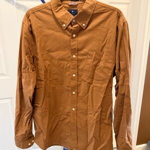 Ben Sherman Men's Tan Button-Down Shirt